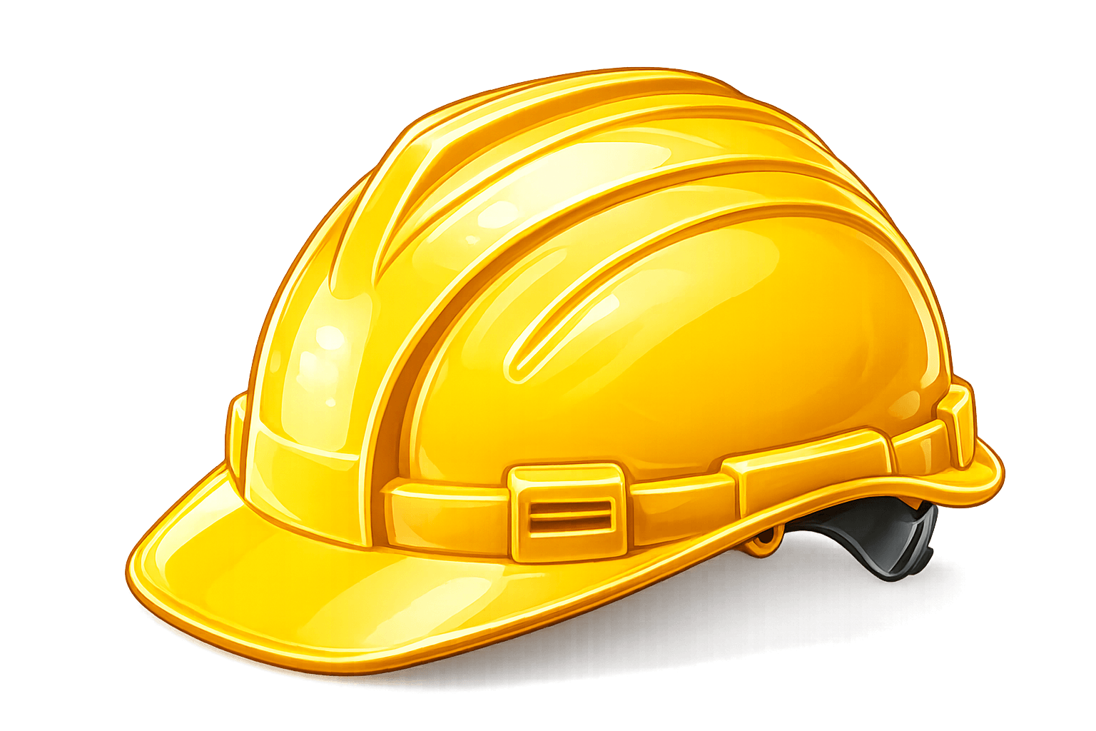 Yellow Construction Hard Hat Safety Helmet PNG